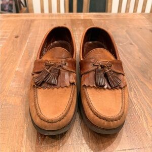 Allen Edmonds Men's Tassel Kiltie Loafers in Cognac Brown